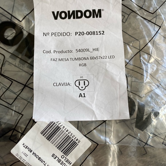 VONDOM LED Faz sun chaise lounge table - Picture 3 of 8